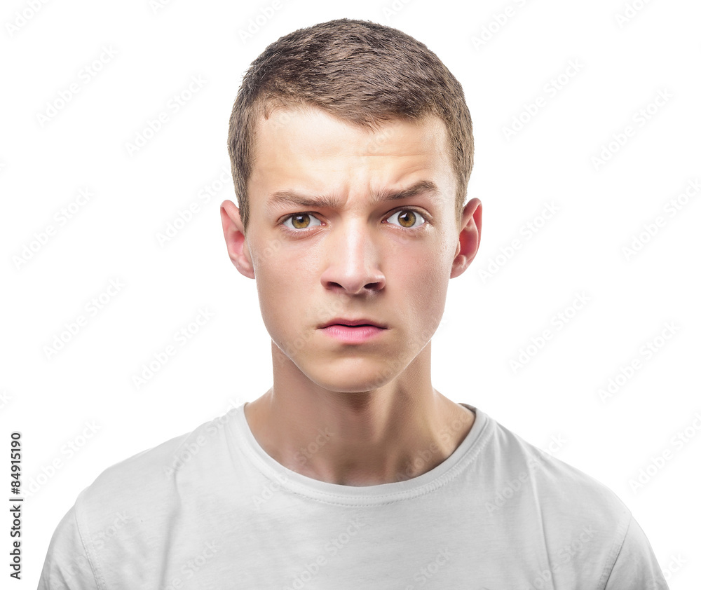 Young thoughtful man. Young thoughtful man.