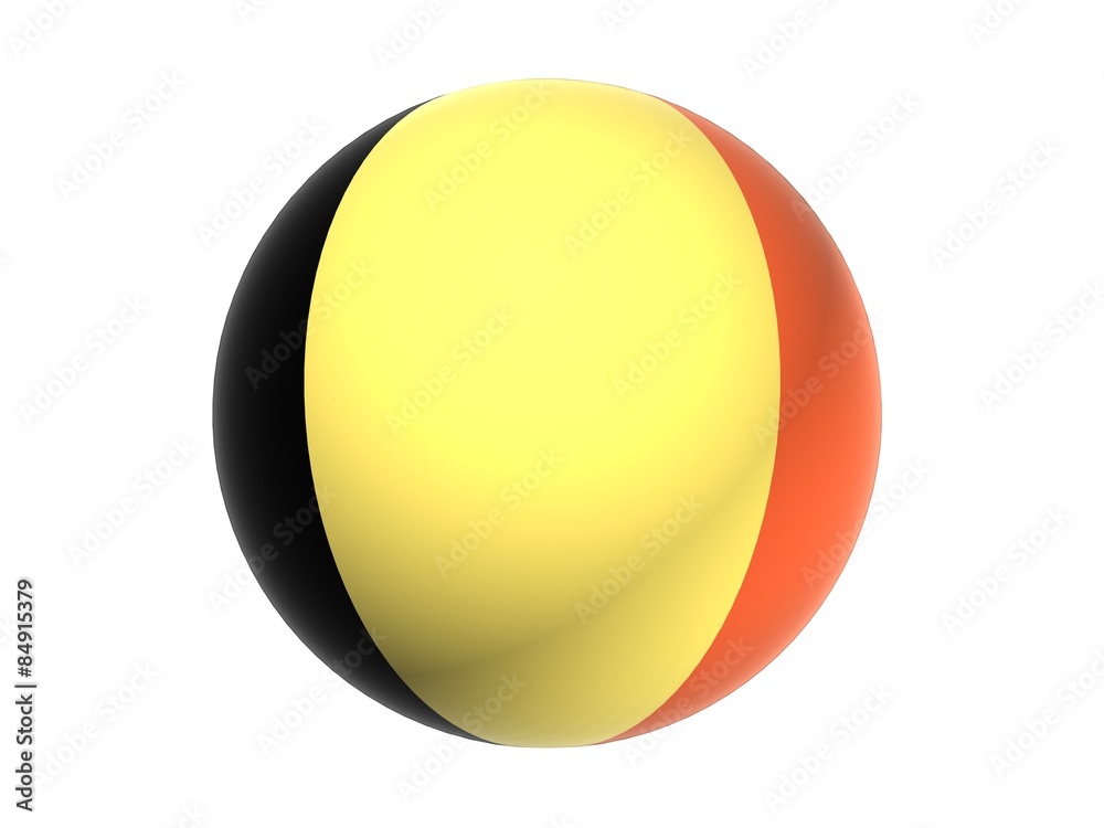 3D flag of Belgium