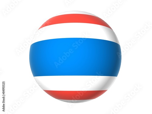 3D flag of Thailand