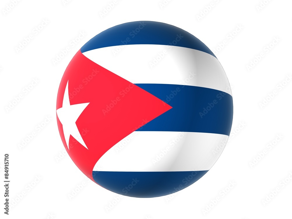 Fototapeta premium 3D flag of Cuba