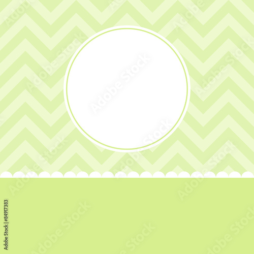 Vector Vintage Invitation card with background zigzag,