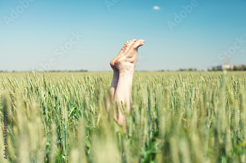 Feet in wheat
