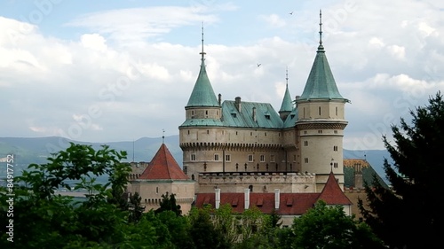 Castle in Bojnice town, most visited Slovak castle.
