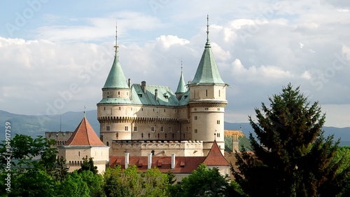 Castle in Bojnice town, most visited Slovak castle.
