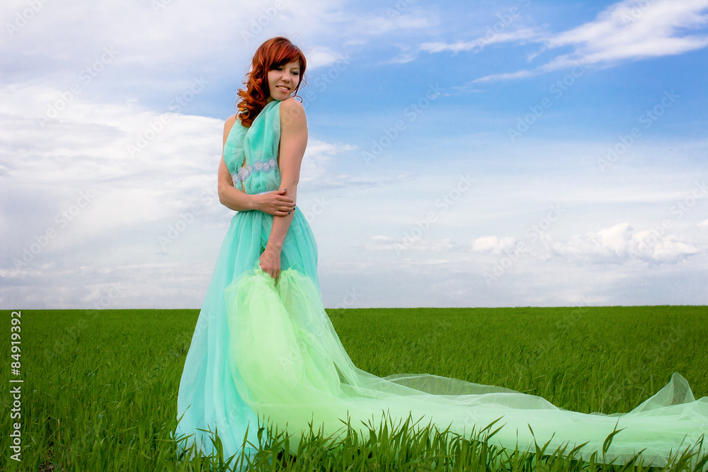 The goddess of the field, the girl - spring-summer. The goddess of the field, the girl - spring-summer.