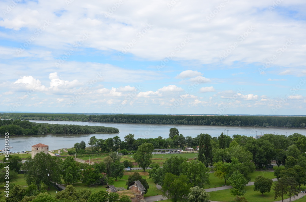 A view from Kalemegdan to Sava River