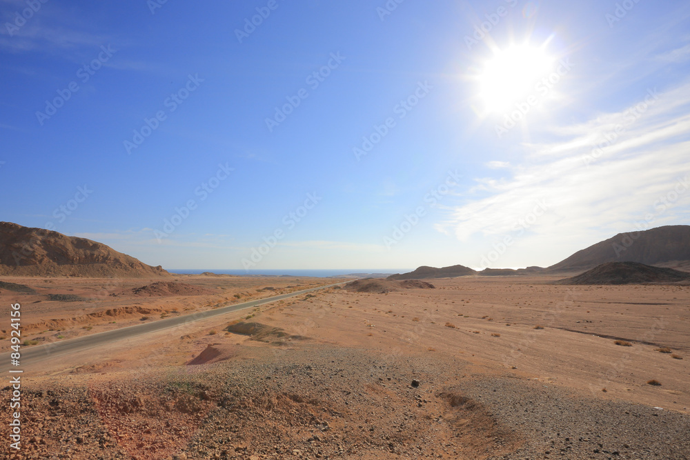 Road in the desert