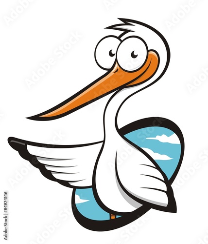 Funny stork 
