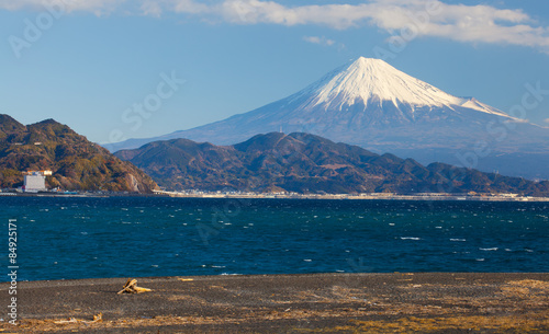 Mountain Fuji and sea at Miho no Matsubara   Shizuoka