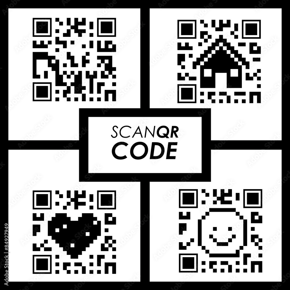Fototapeta premium Scan QR Code design