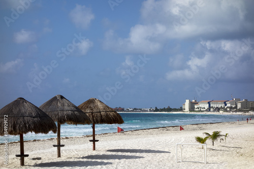 White Sand Beach of La Isla Dorado  Cancun  Mexico