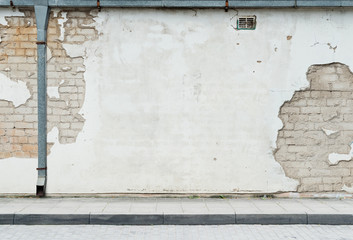 Papier peint photo Graffiti Texture murale béton brut gris  © donatas1205