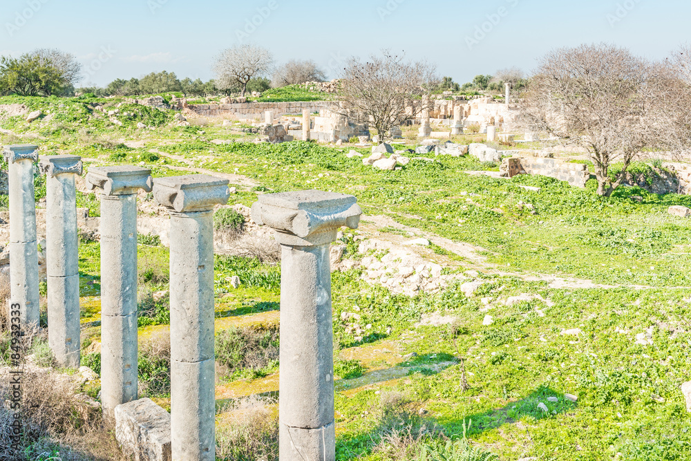 Roman ruins of Umm Qais in northern Jordan. Roman ruins of Umm Qais in northern Jordan.