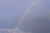 view on rainbow in a sky