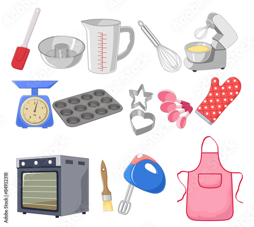 Cartoon collection for the baking