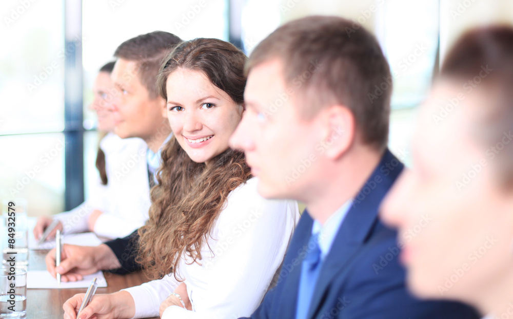Smiling businesswoman looking at camera Smiling businesswoman looking at camera