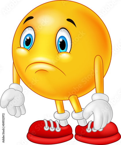 Cartoon emoticon sad 