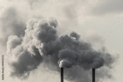 Canvas Print Dirty Industrial Smoke