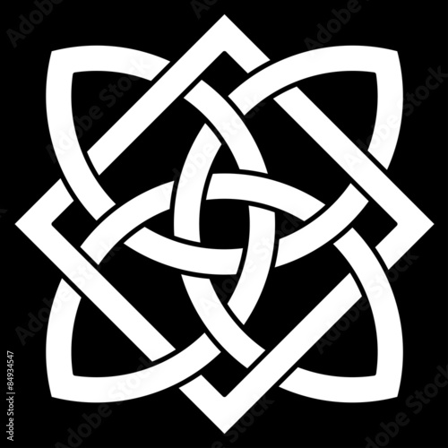 Beautiful 4 point Celtic knot for your logo, design or project (vector illustration)
