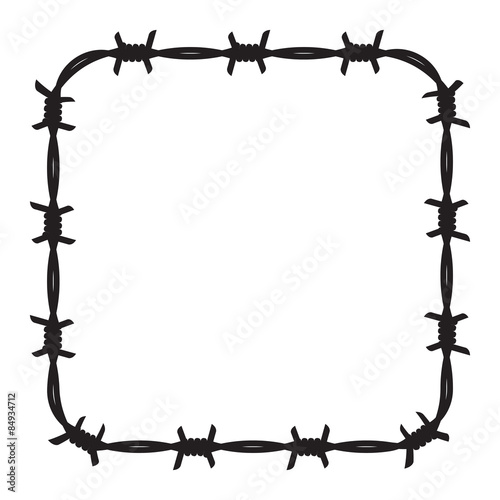 Frame barbed wire