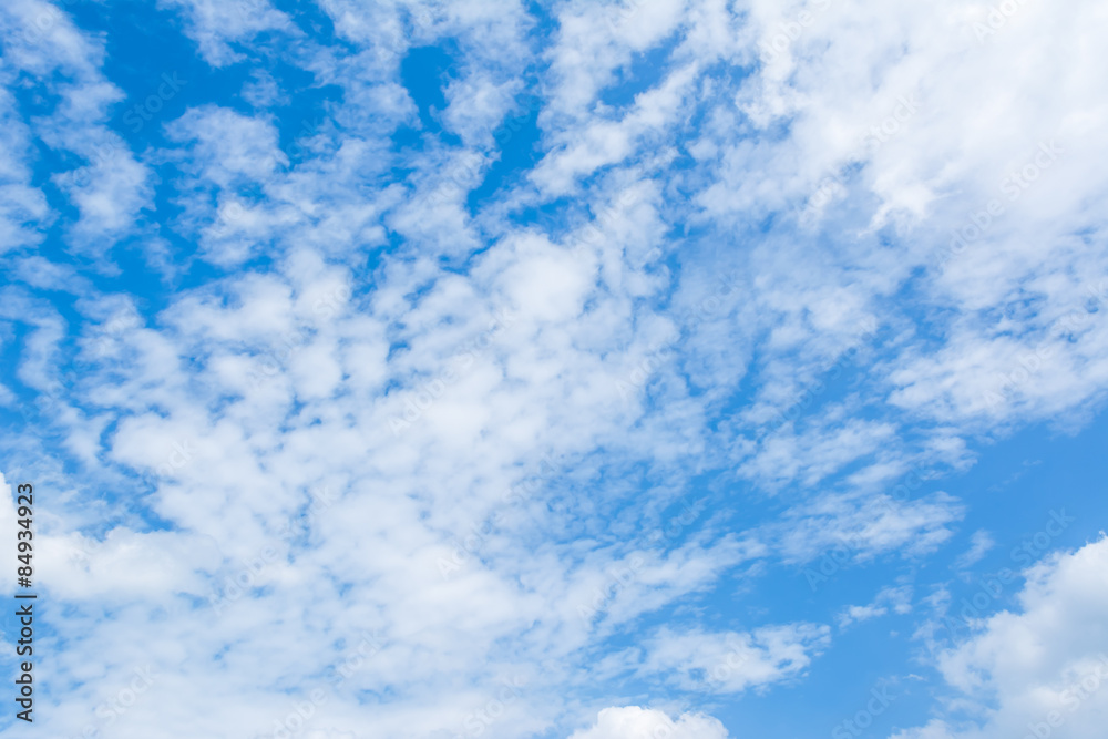 image of clear sky with white clouds on day time