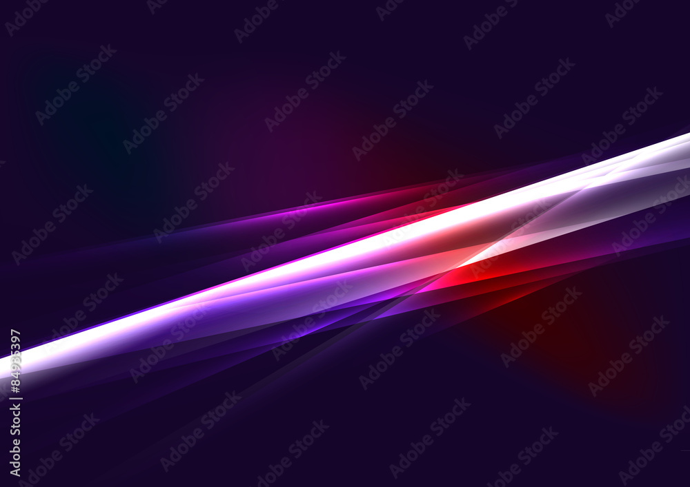 Abstract color glowing lines in dark space with stars and light Abstract color glowing lines in dark space with stars and light