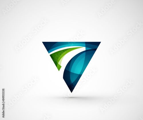 Free Download Abstract geometric company logo triangle, arrow - GFXLoad