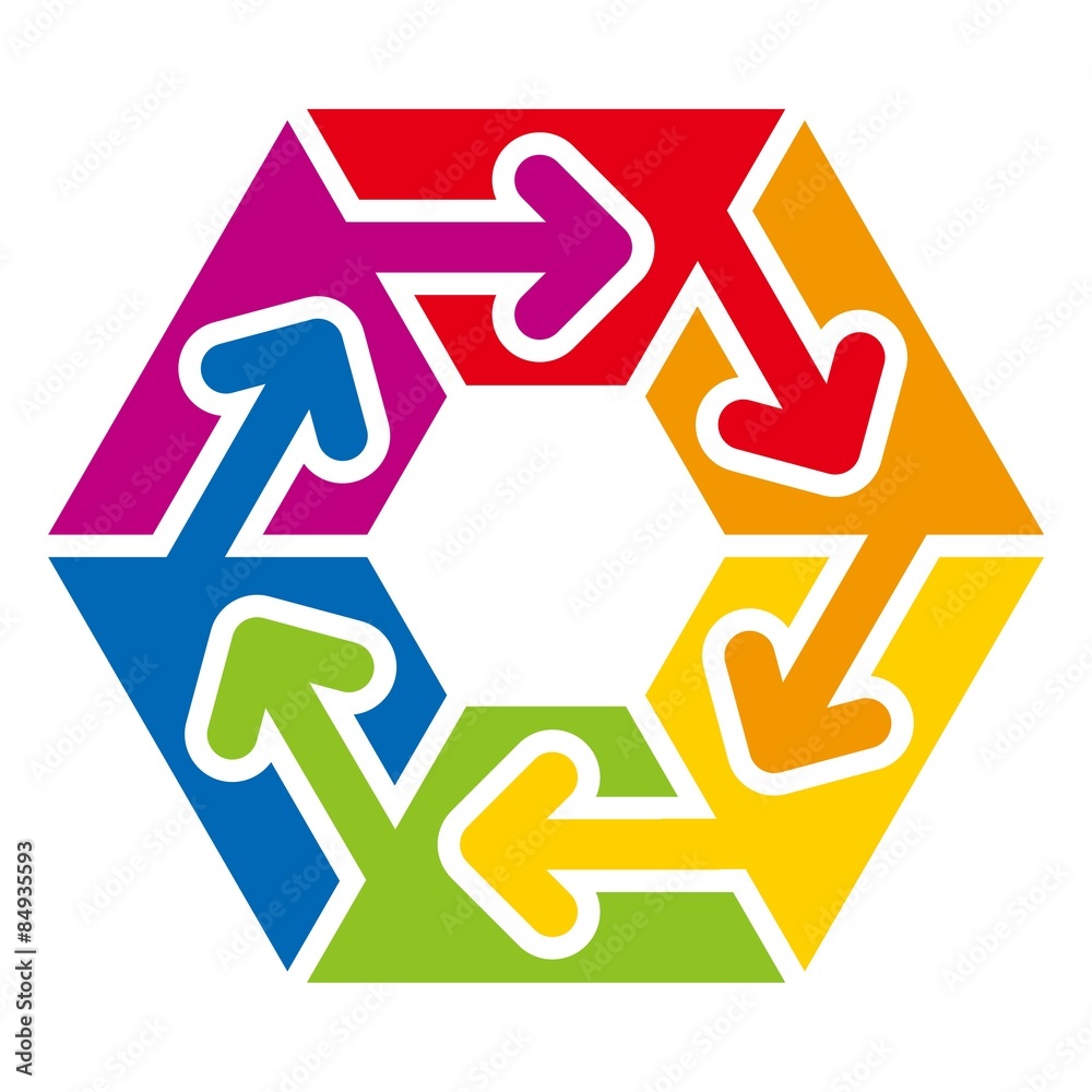 Logo Abstract Circle Arrow Star Design Logo Abstract Circle Arrow Star Design