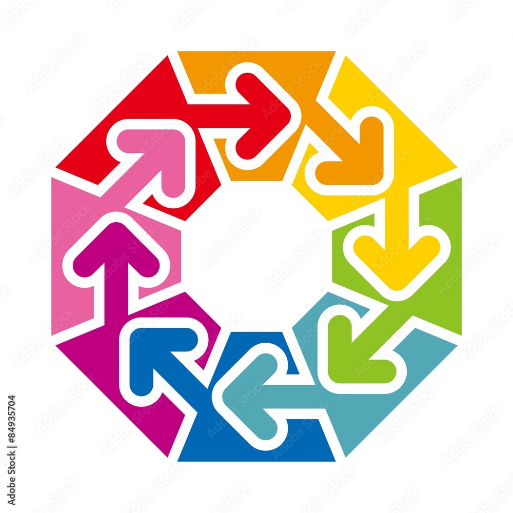 Logo Abstract Circle Arrow Star Design Logo Abstract Circle Arrow Star Design