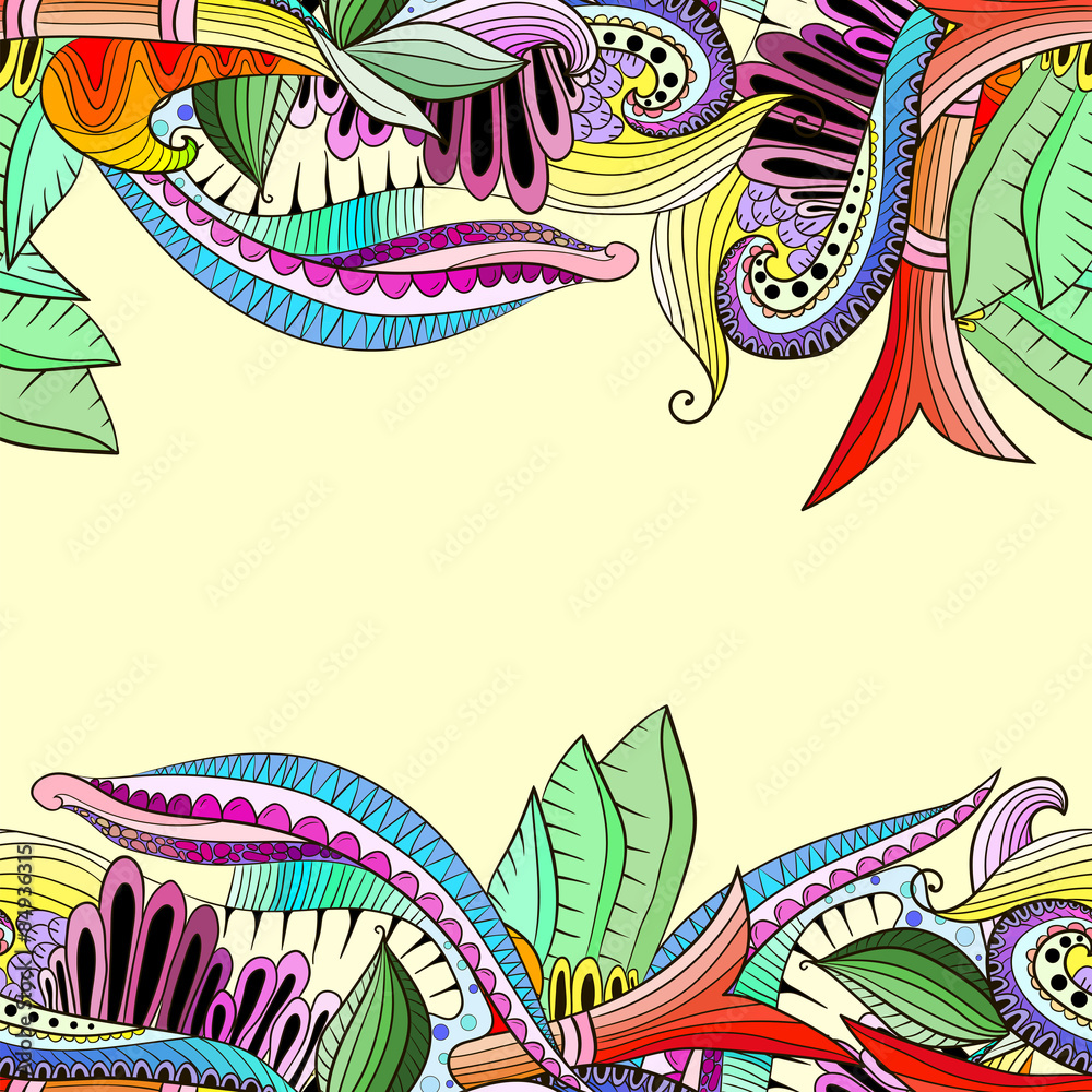 Abstract seamless pattern with colorful flowers Abstract seamless pattern with colorful flowers