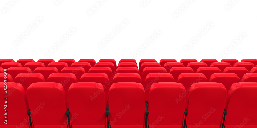 Naklejka premium Red Theater Seat