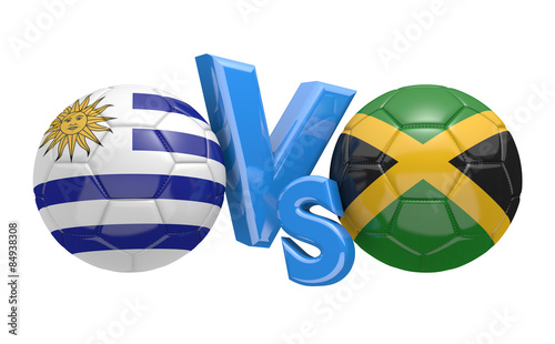 Copa America football competition  national teams Uruguay vs Jamaica