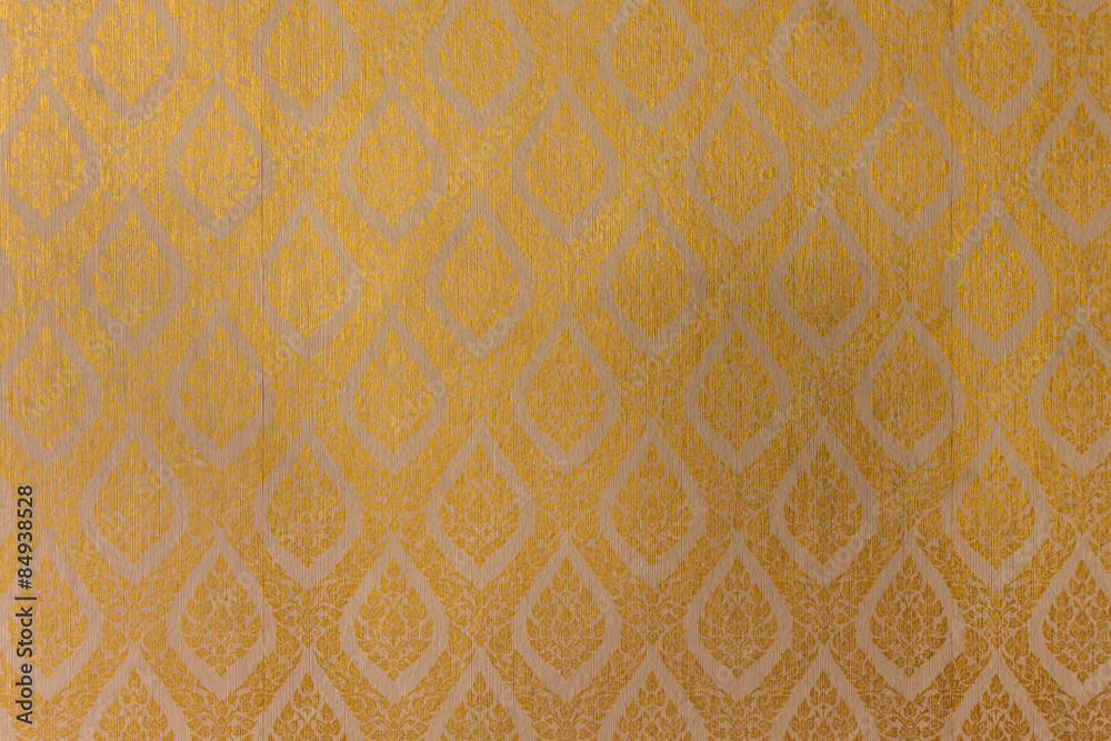golden Thai traditional art pattern golden Thai traditional art pattern