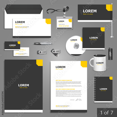 Stationery template design