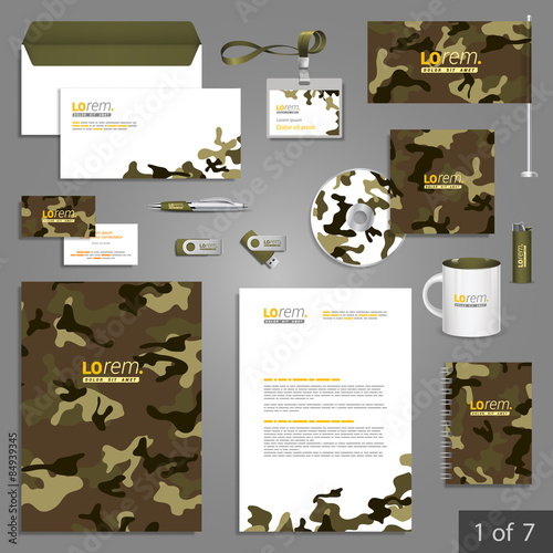 Stationery template design