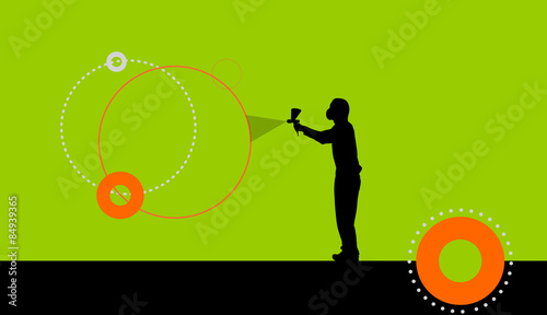 Vector silhouette.