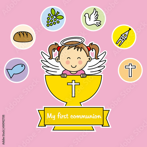 first communion girl
