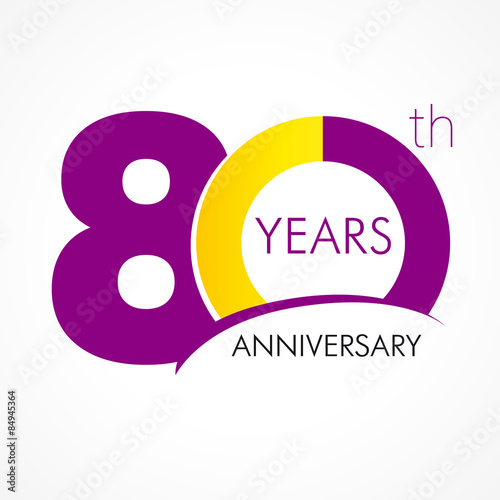 80 years anniversary logo