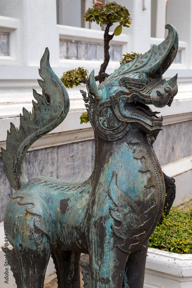 Guardian sculpture at Wat Pho - Pho Temple in Bangkok, Thailand Guardian sculpture at Wat Pho - Pho Temple in Bangkok, Thailand
