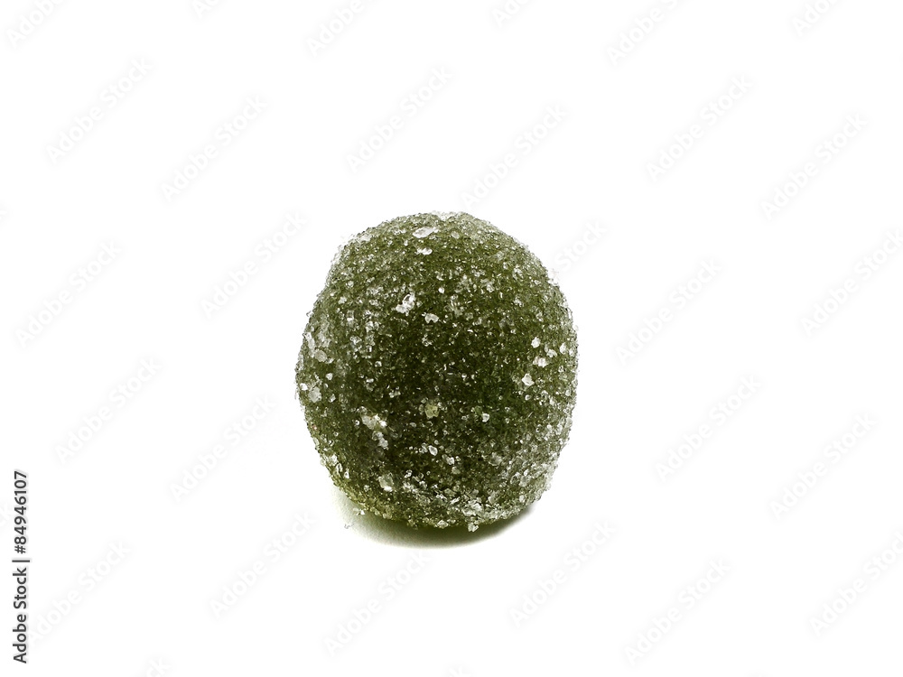 Fototapeta premium delicious fruit candy on a white background