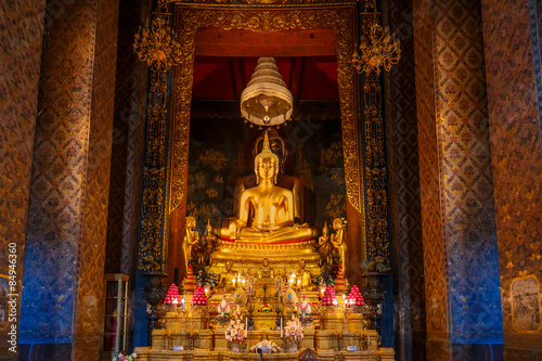 Buddha Statue at Wat Bovorn (Bowon) in Bangkok, Thailand