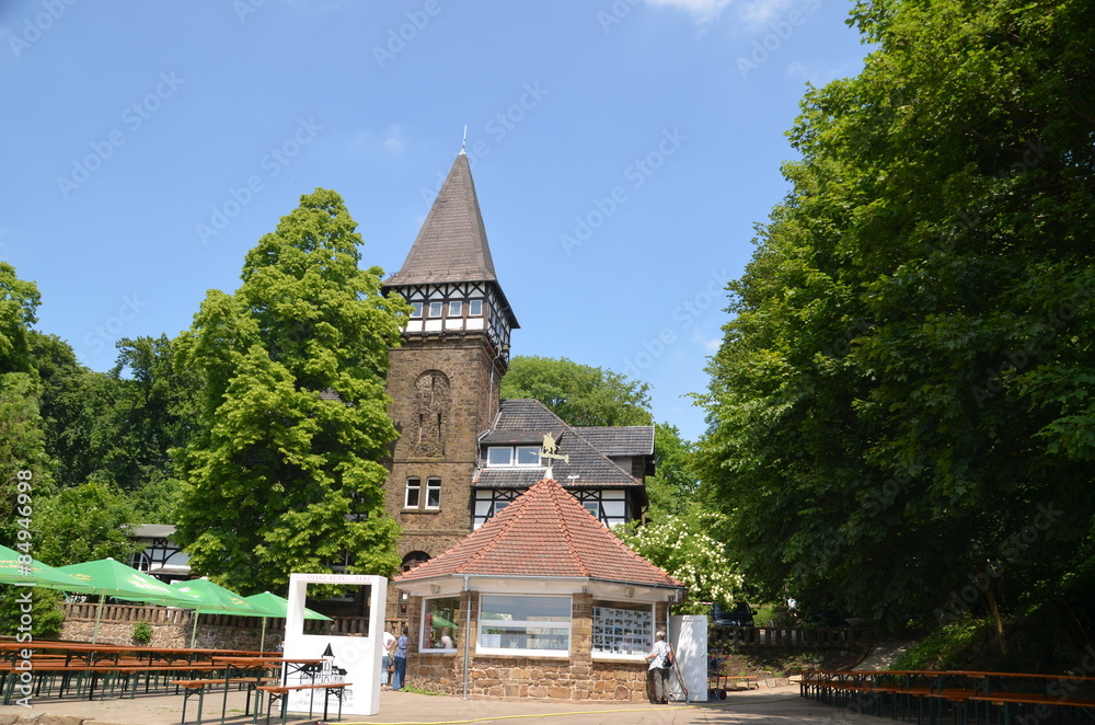 Obraz premium Wittekindsburg bei Porta Westfalica