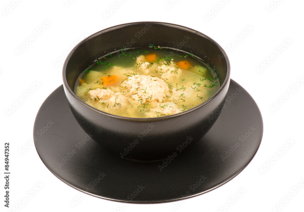 Meatballs soup