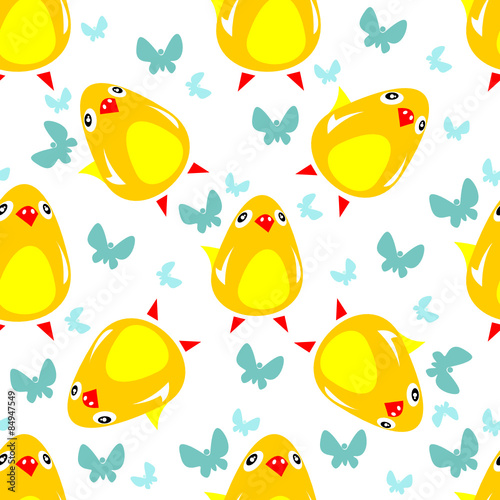 chicken seamless pattern
