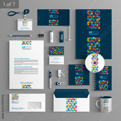 Stationery template design