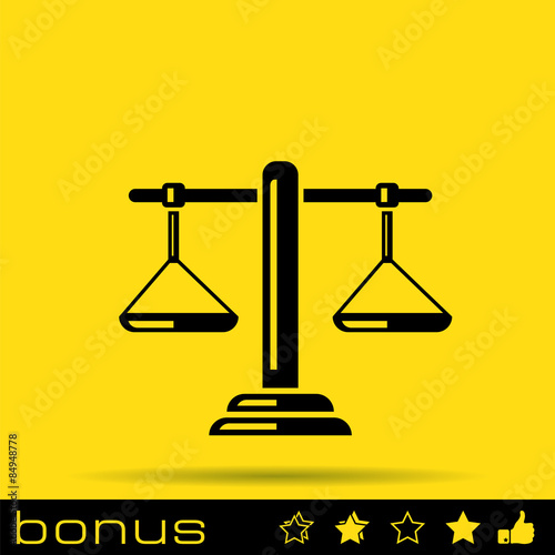 retro weight icon