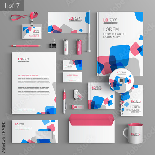 Stationery template design