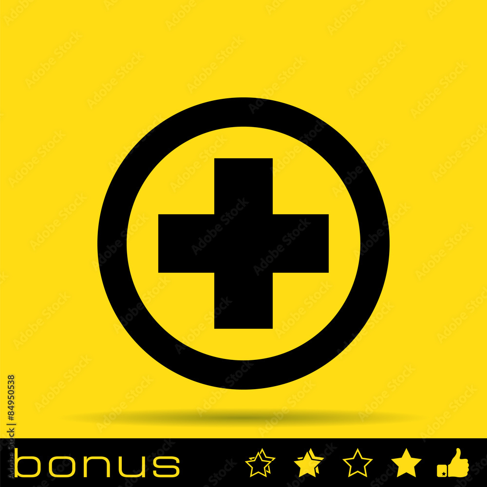 Obraz premium icon medical in round