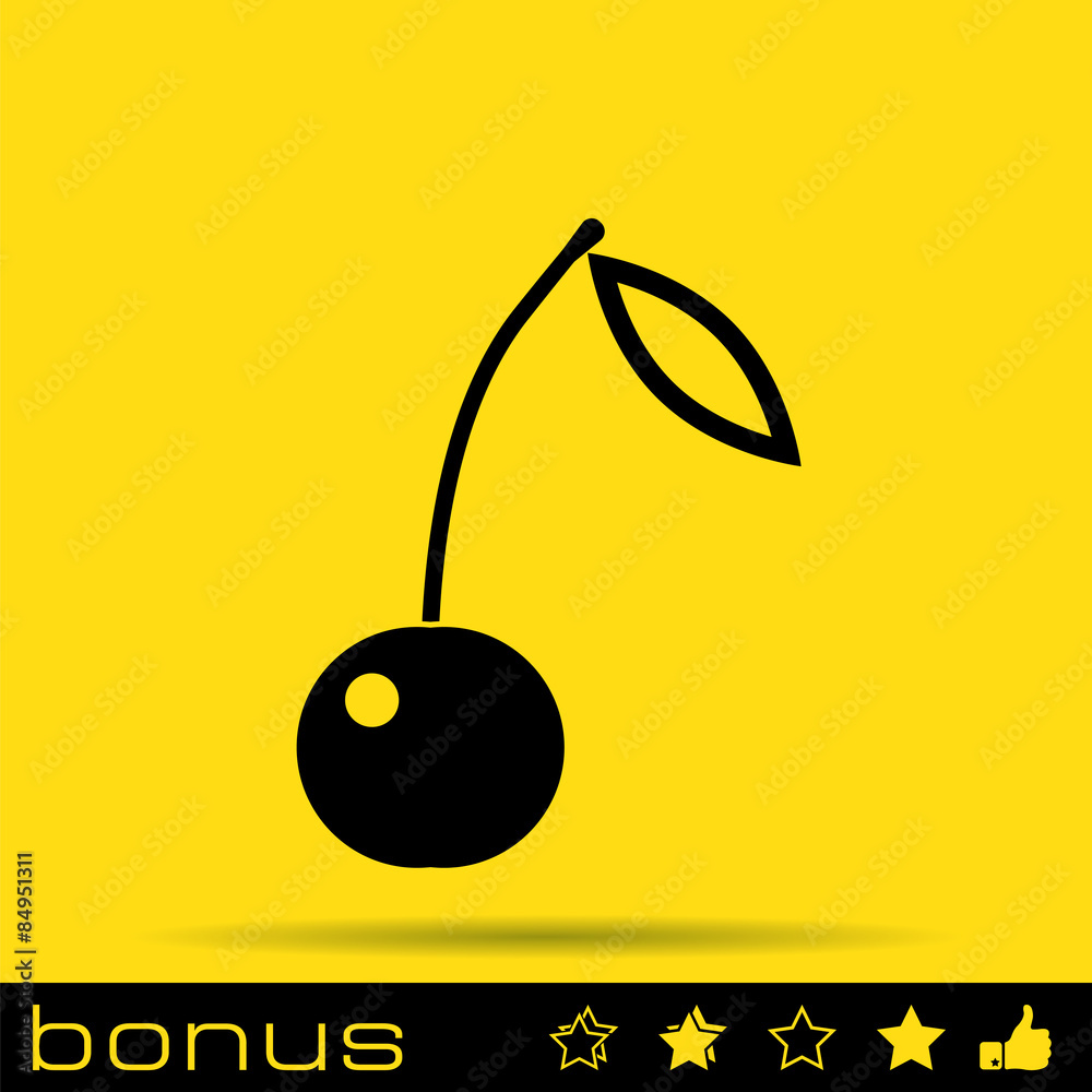 Naklejka premium icon cherry