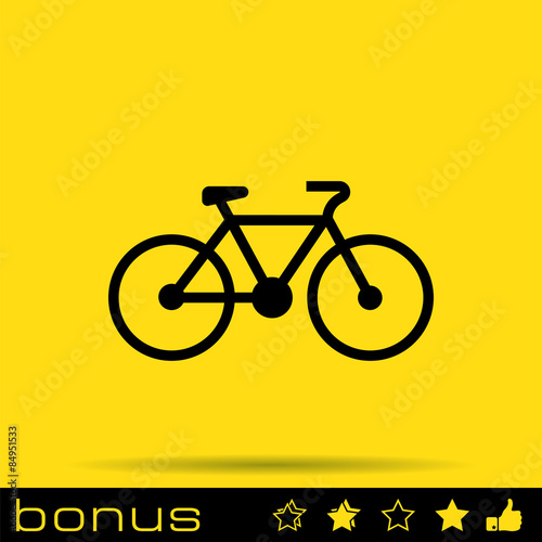 icon bicycle profile